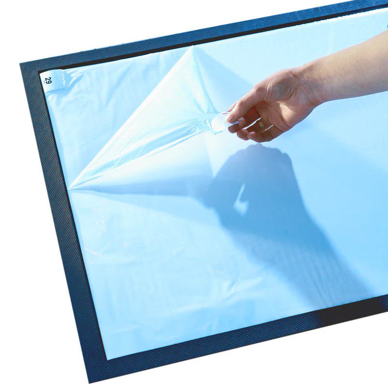 alt="Desinfitseeriv kleepmatt meditsiini asutustele"