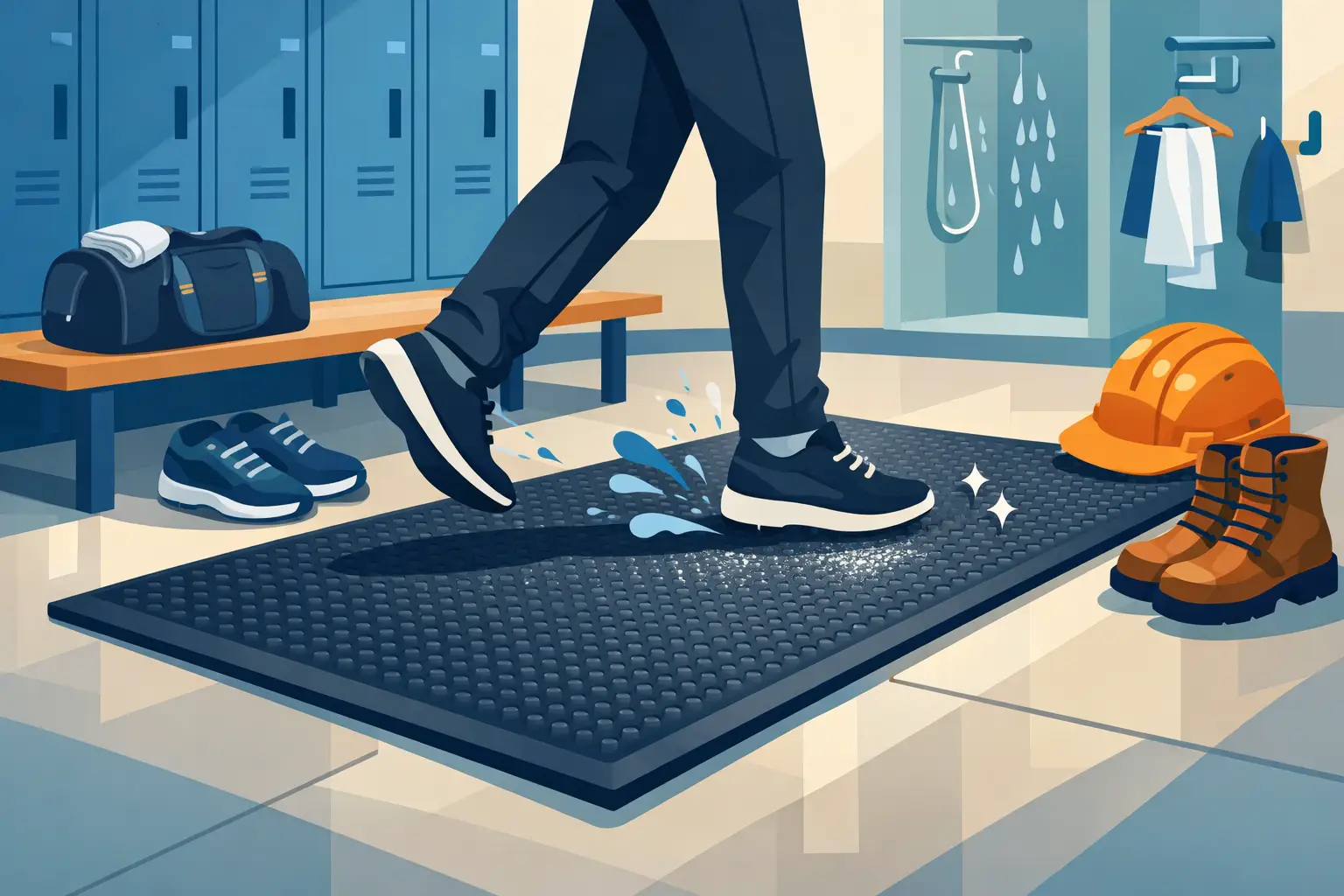 Riietusruumi libisemiskindel matt töökeskkonda