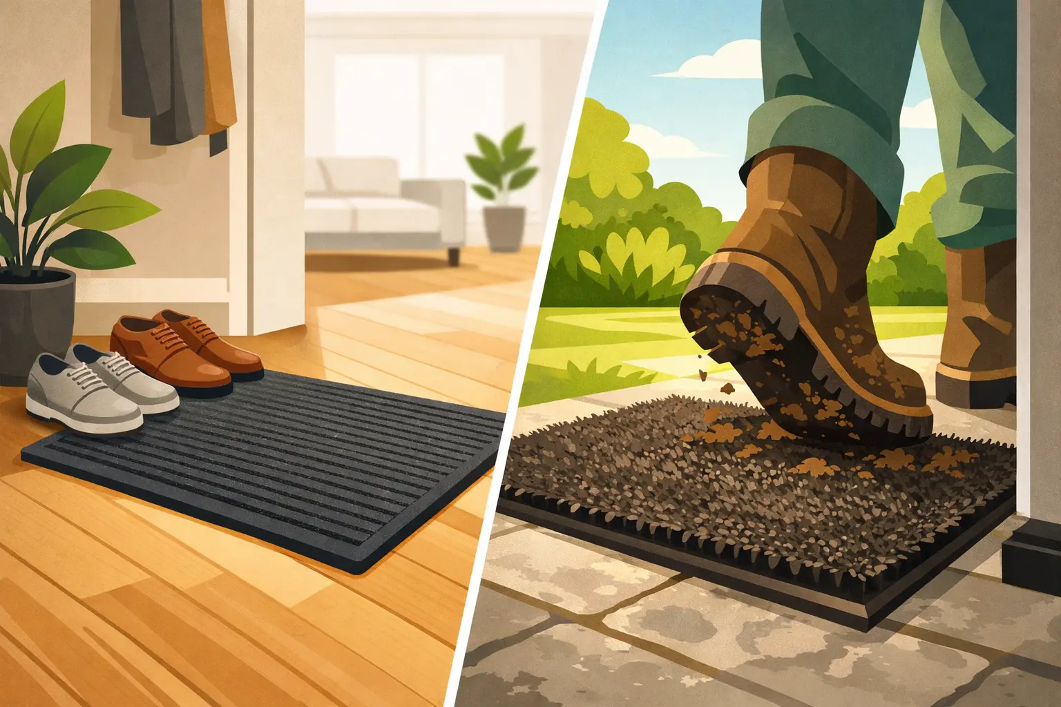 Sise- ja välismattide erinevus praktikas